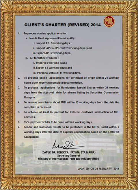Client's Charter
